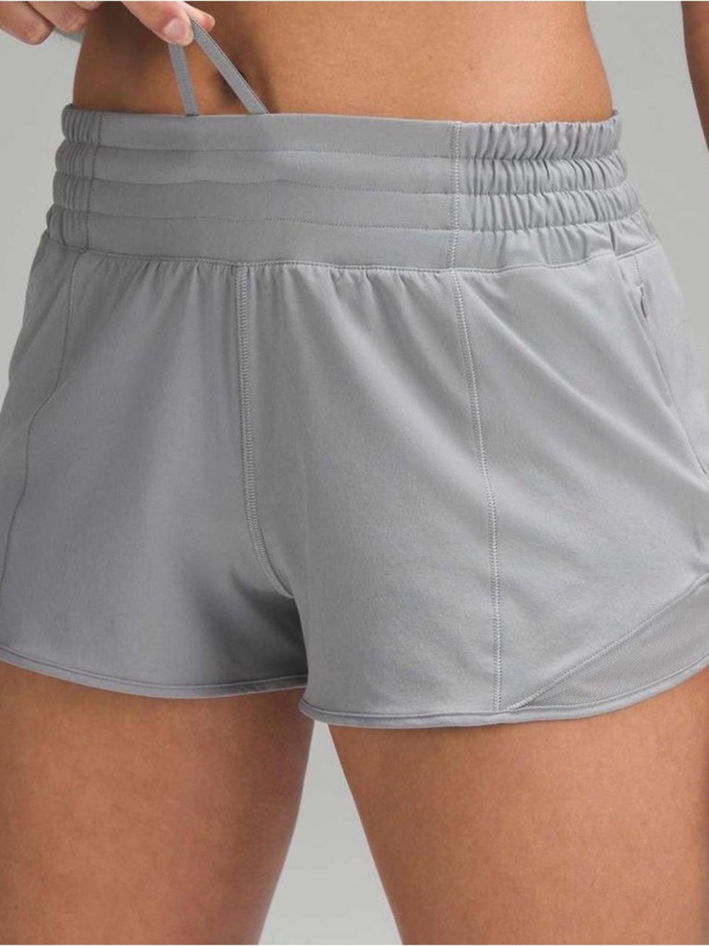 Lululemon hotty hot gray short 2.5" Lined